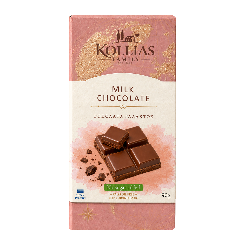 03_milk_chocolate_no_sugar_90g_website_1000x1000 Σοκολάτα γάλακτος χωρίς προσθήκη ζάχαρης 90γρ. - Image 1