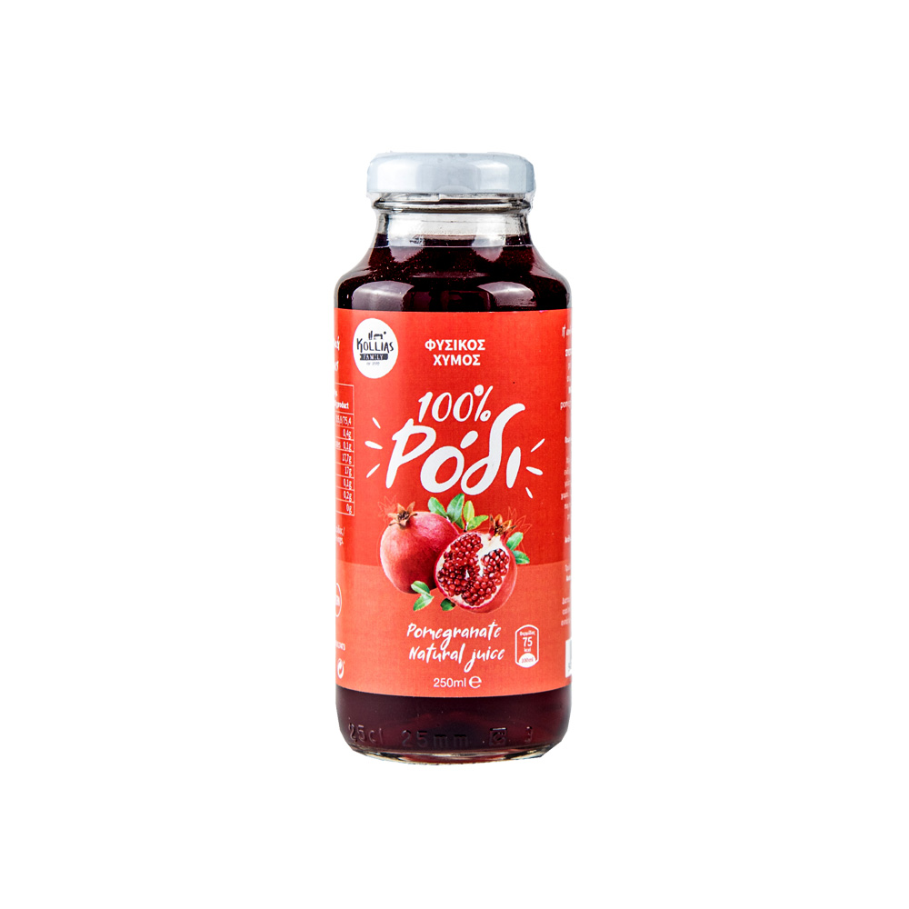 ximos-rodi-100% Φυσικός Χυμός Ρόδι 100% 250ml - Image 1
